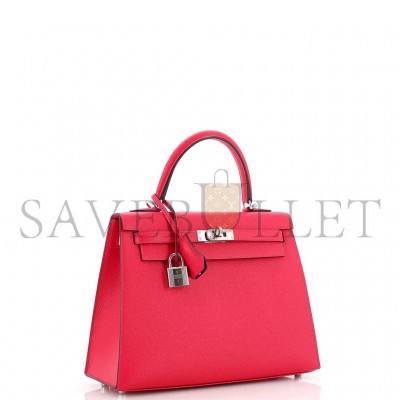 HERMÈS KELLY 25 ROSE EXTREME (25*17*7cm) 